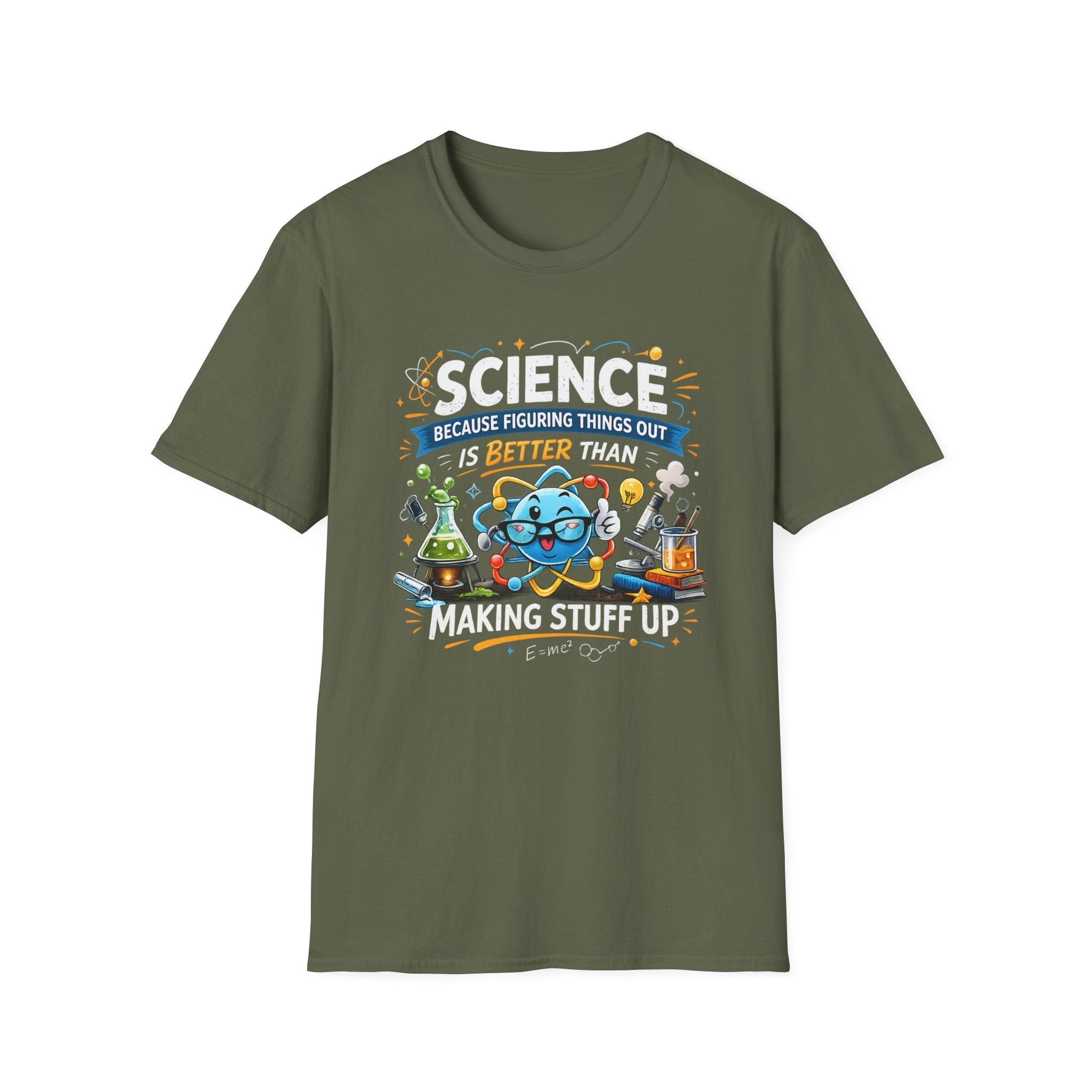 Science Lab Cartoon T-Shirt — Because Figuring Things Out Is Better