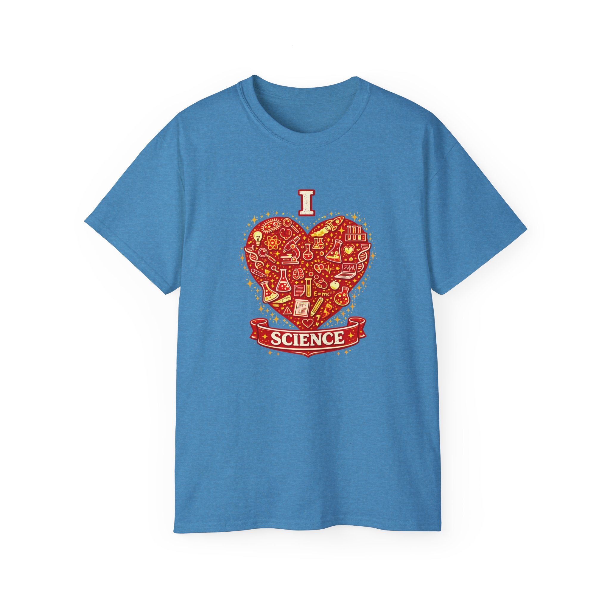 I Heart Science T-Shirt — Red Science Heart Graphic Tee