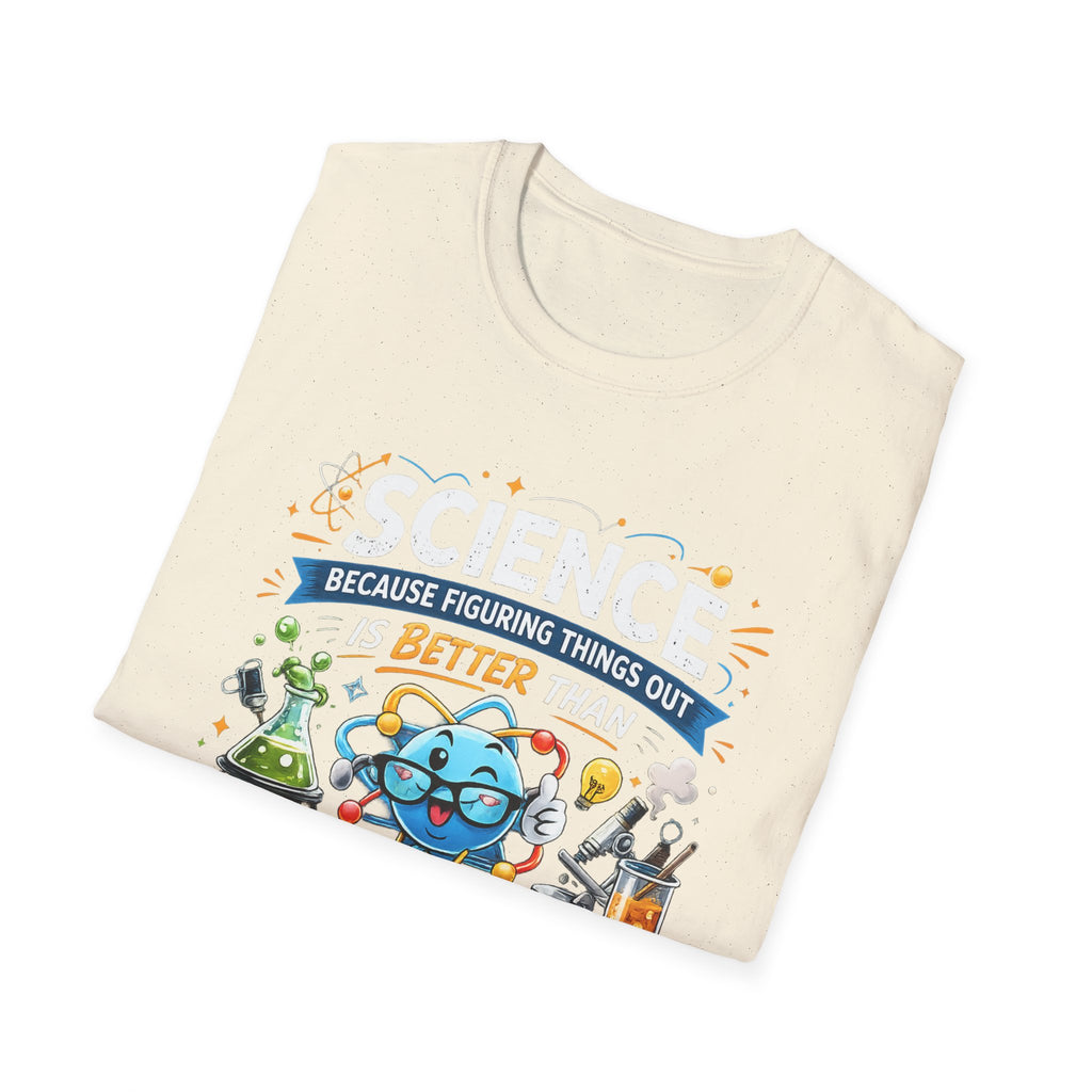 Science Lab Cartoon T-Shirt — Because Figuring Things Out Is Better