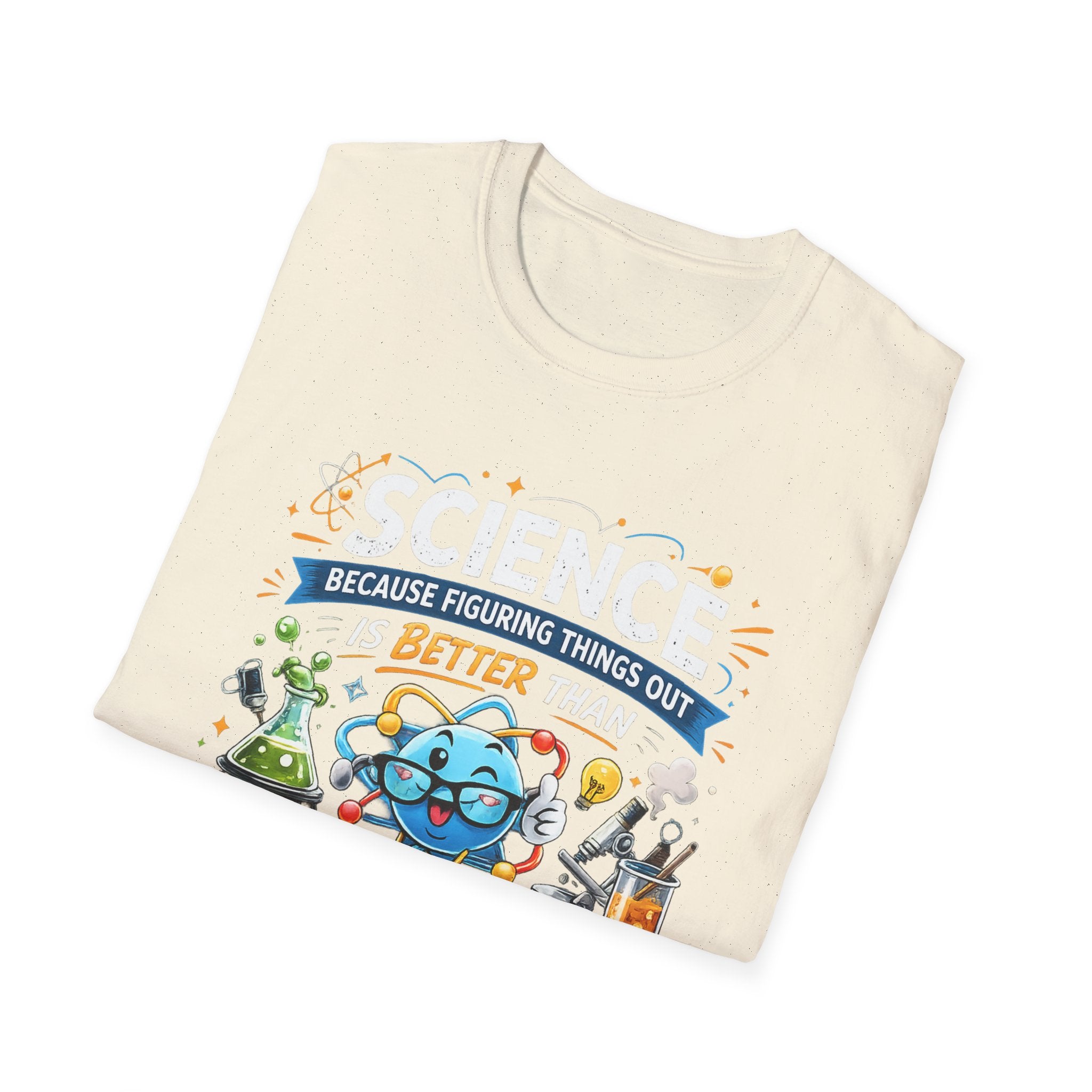 Science Lab Cartoon T-Shirt — Because Figuring Things Out Is Better