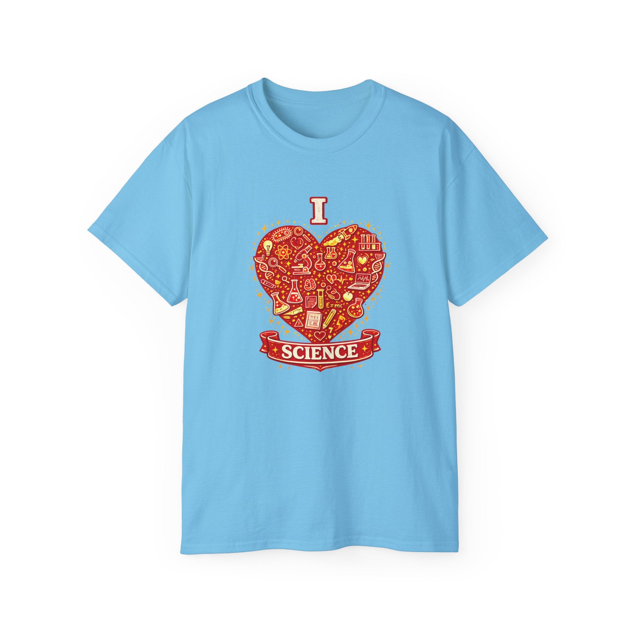 I Heart Science T-Shirt — Red Science Heart Graphic Tee