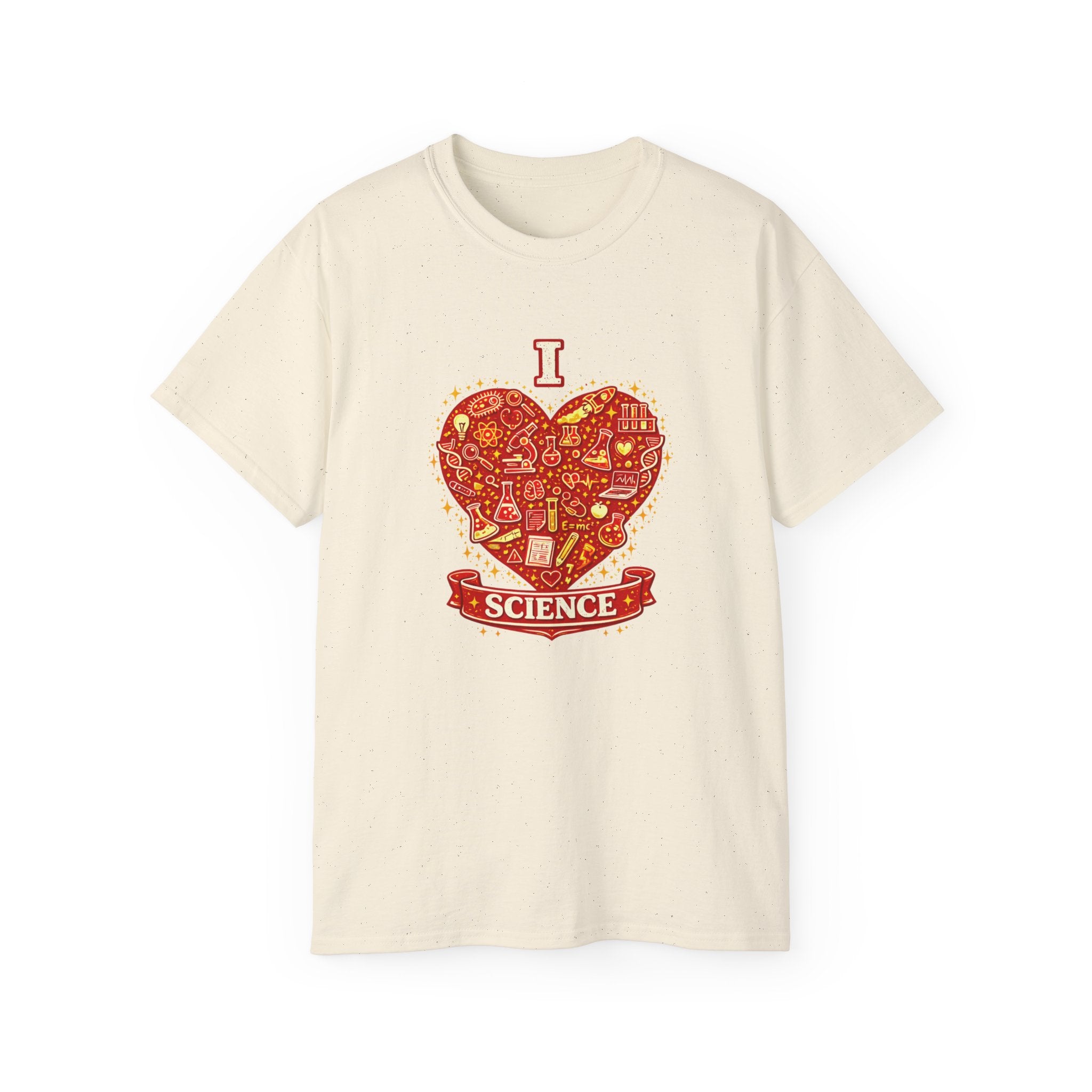 I Heart Science T-Shirt — Red Science Heart Graphic Tee