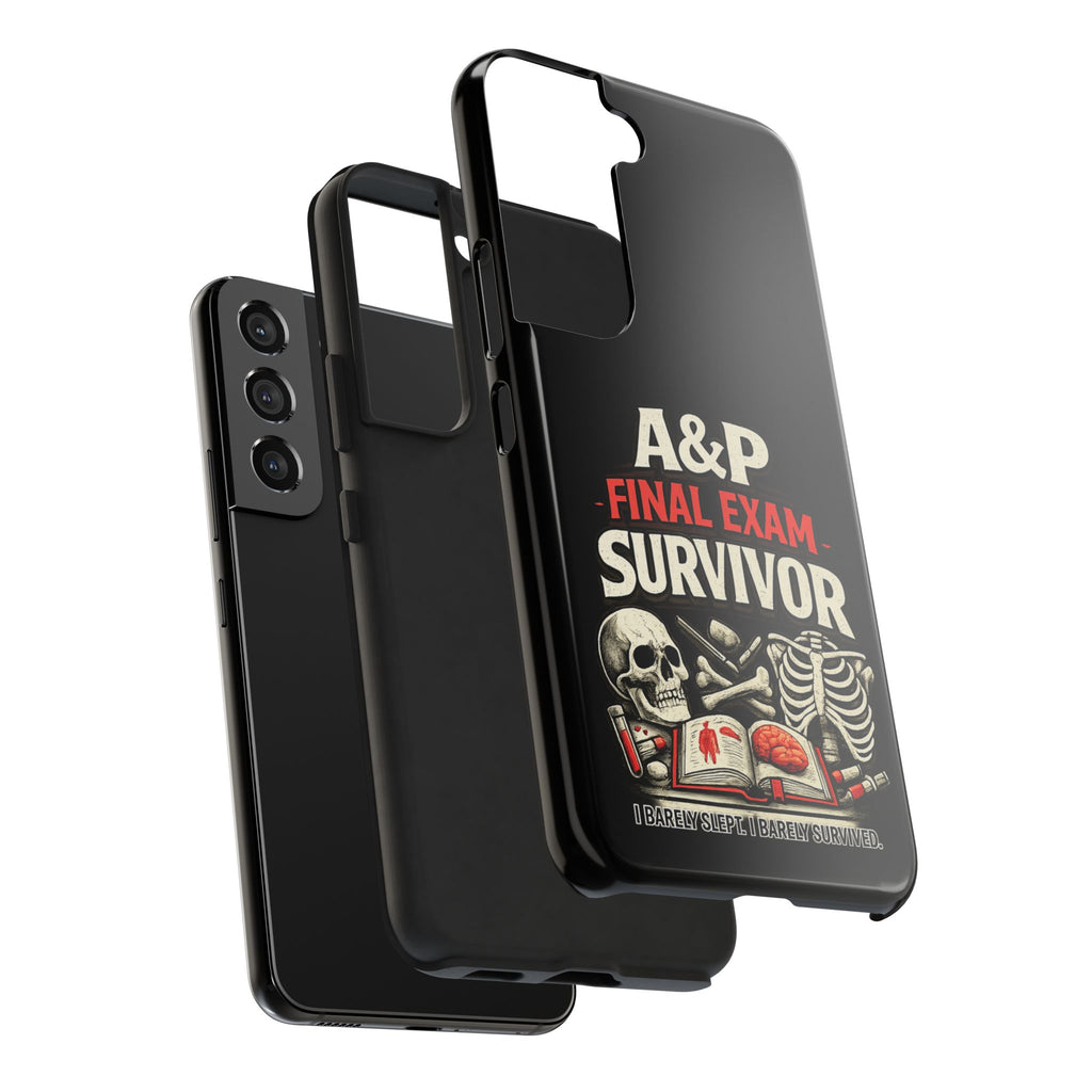 A&P Final Exam Survivor Tough Phone Case — Anatomy & Physiology Student Gift