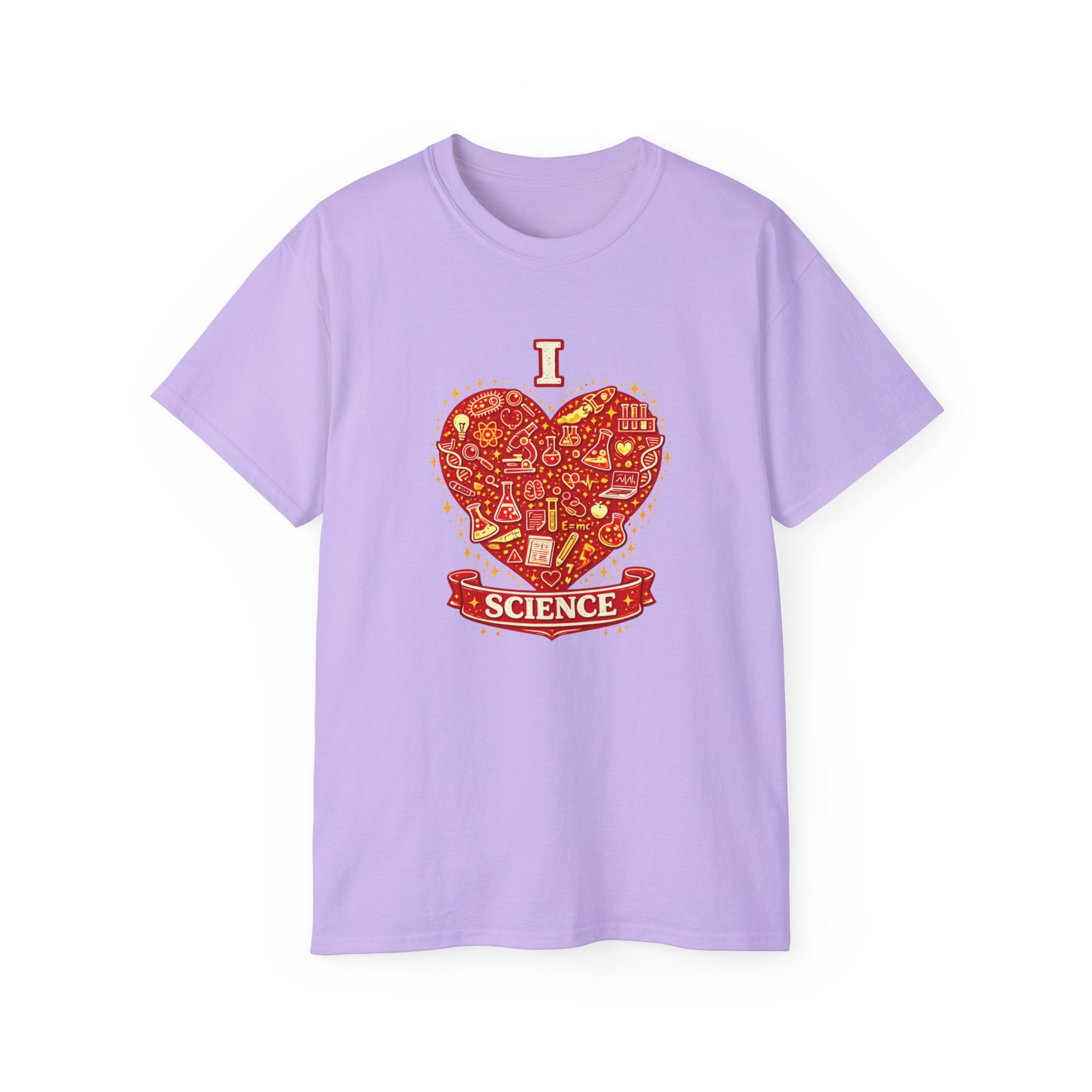 I Heart Science T-Shirt — Red Science Heart Graphic Tee