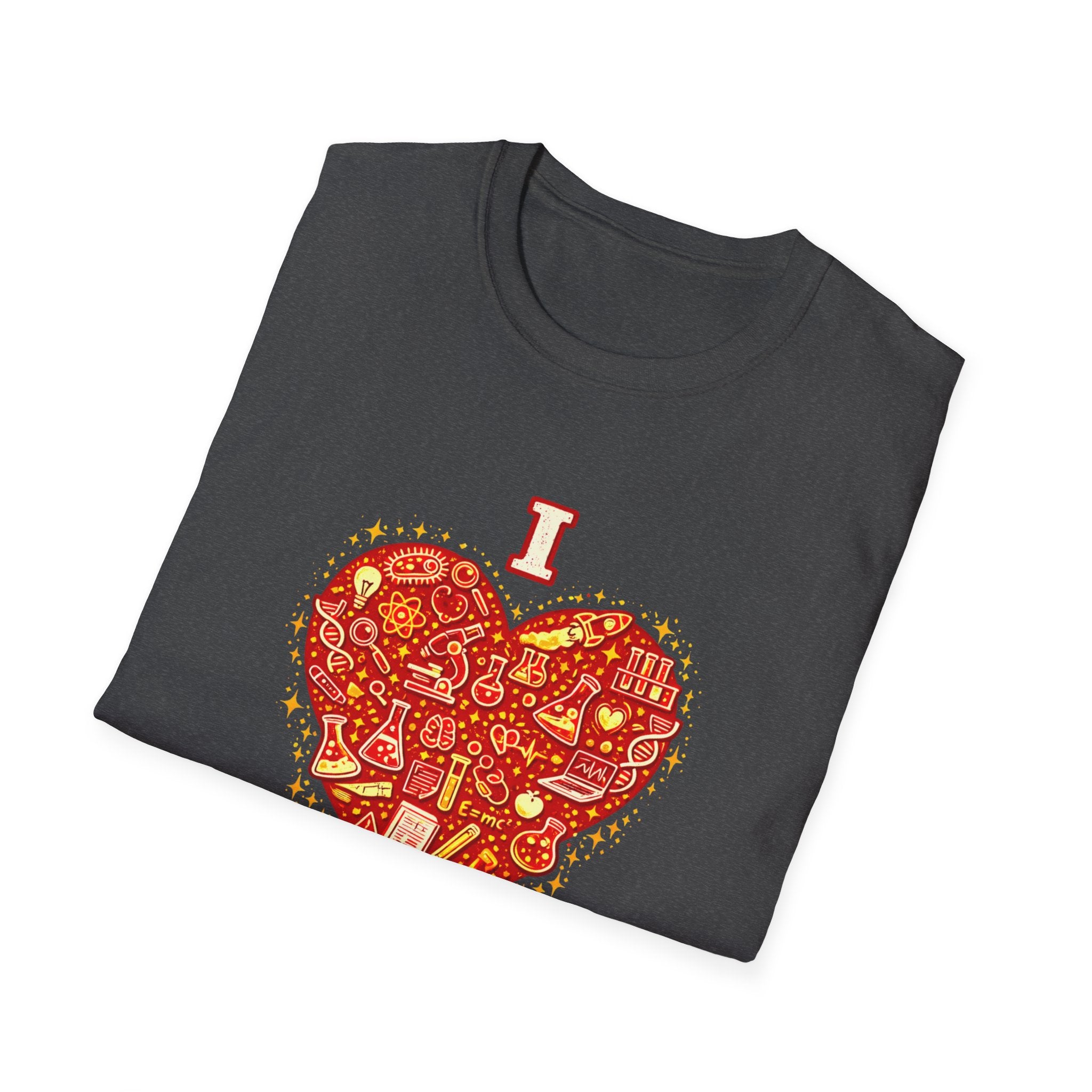 I Heart Science T-Shirt — Valentine’s Day STEM Gift Tee for Science Lovers