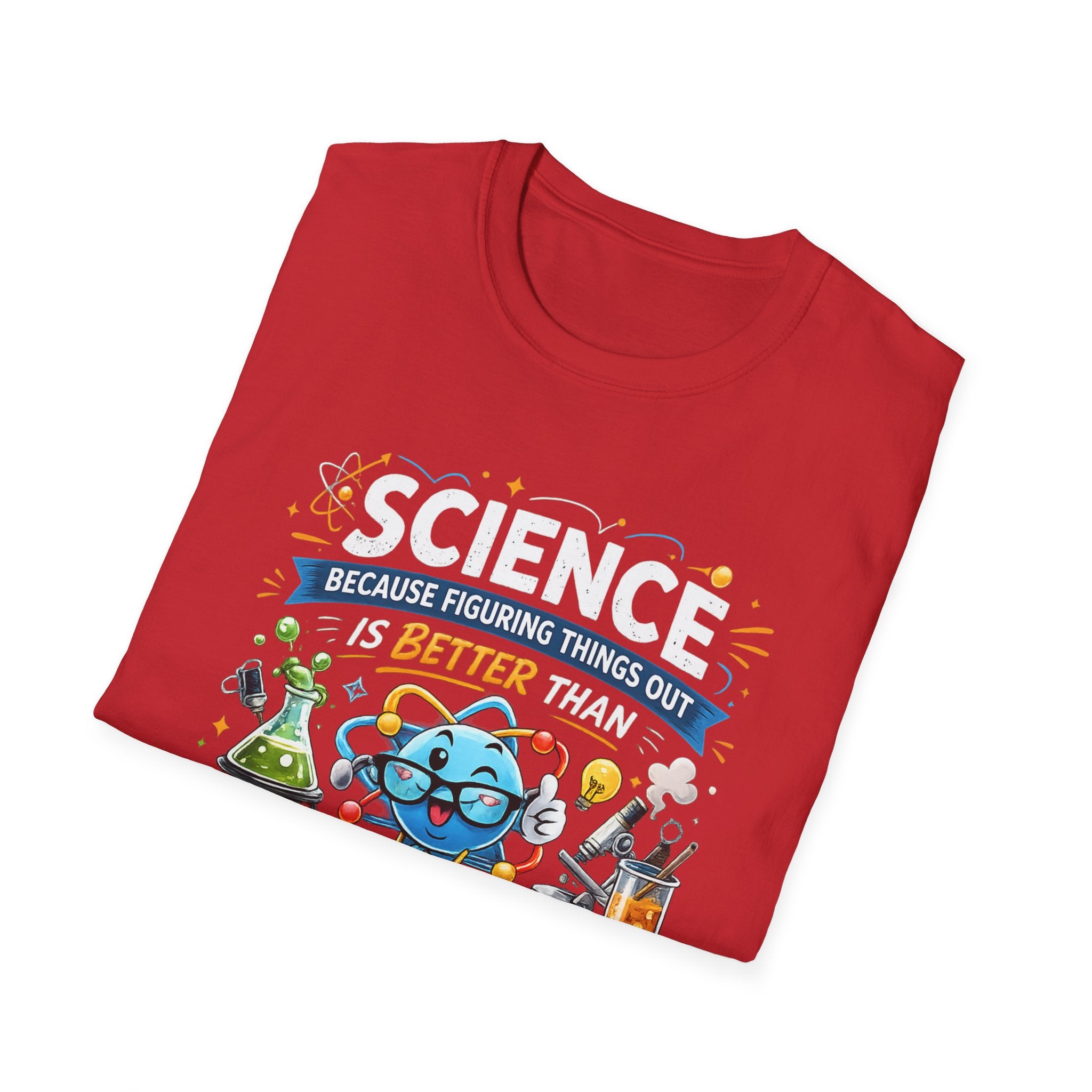 Science Lab Cartoon T-Shirt — Because Figuring Things Out Is Better