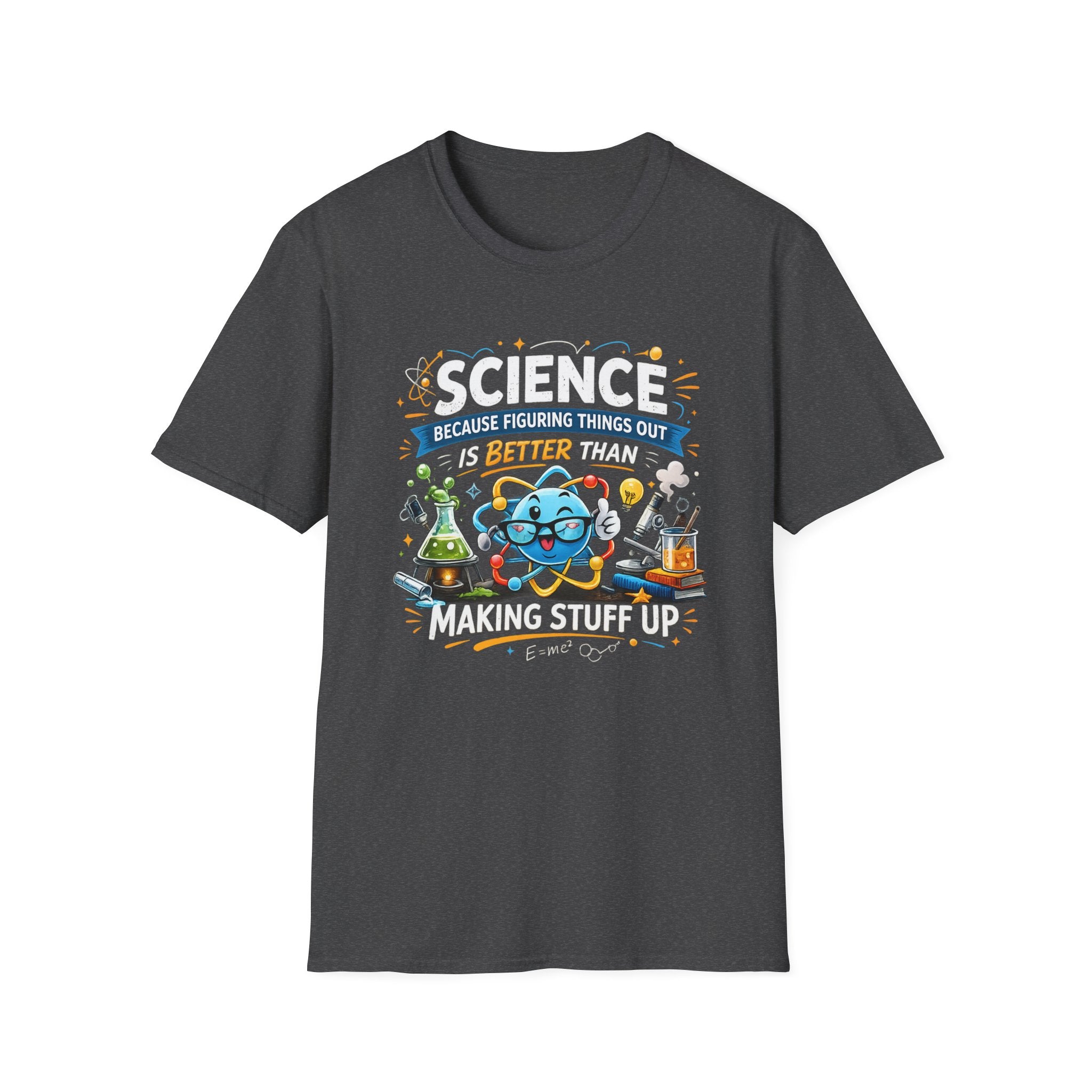 Science Lab Cartoon T-Shirt — Because Figuring Things Out Is Better