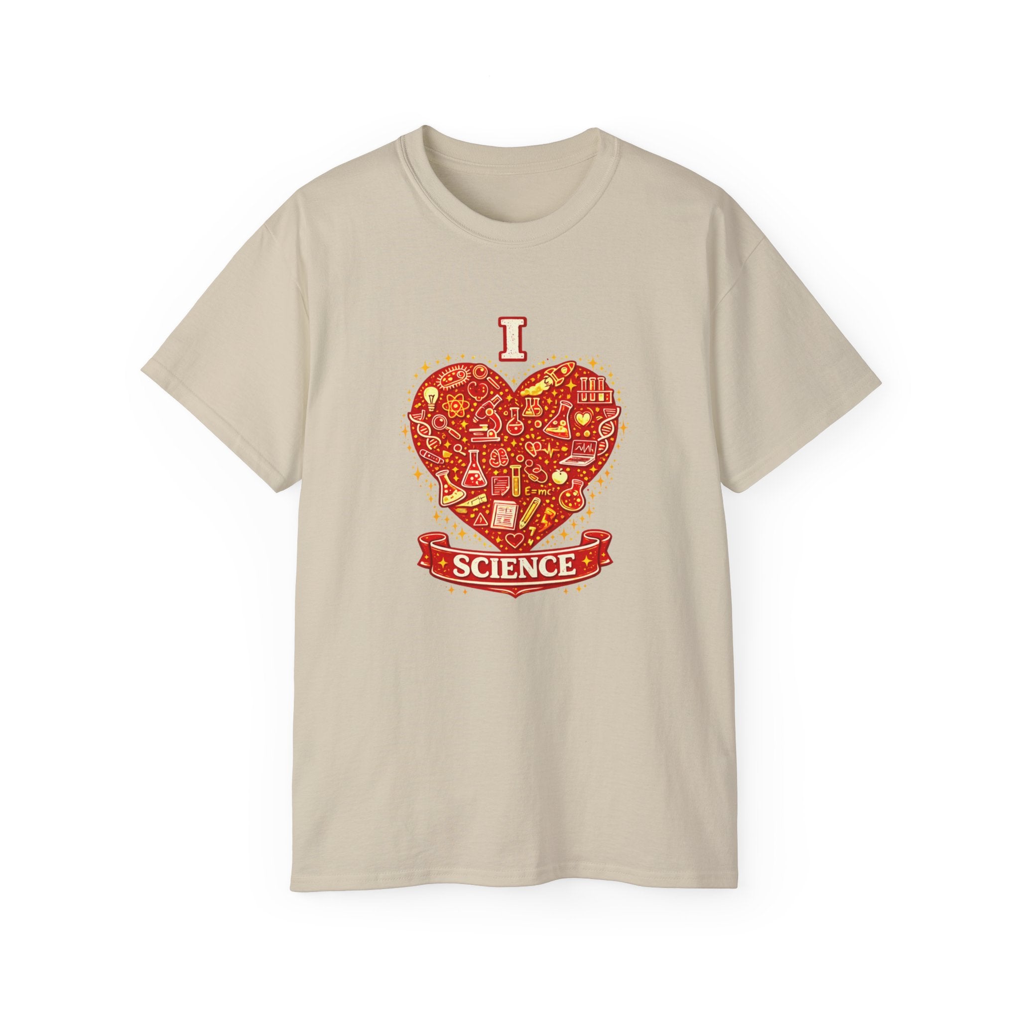 I Heart Science T-Shirt — Red Science Heart Graphic Tee