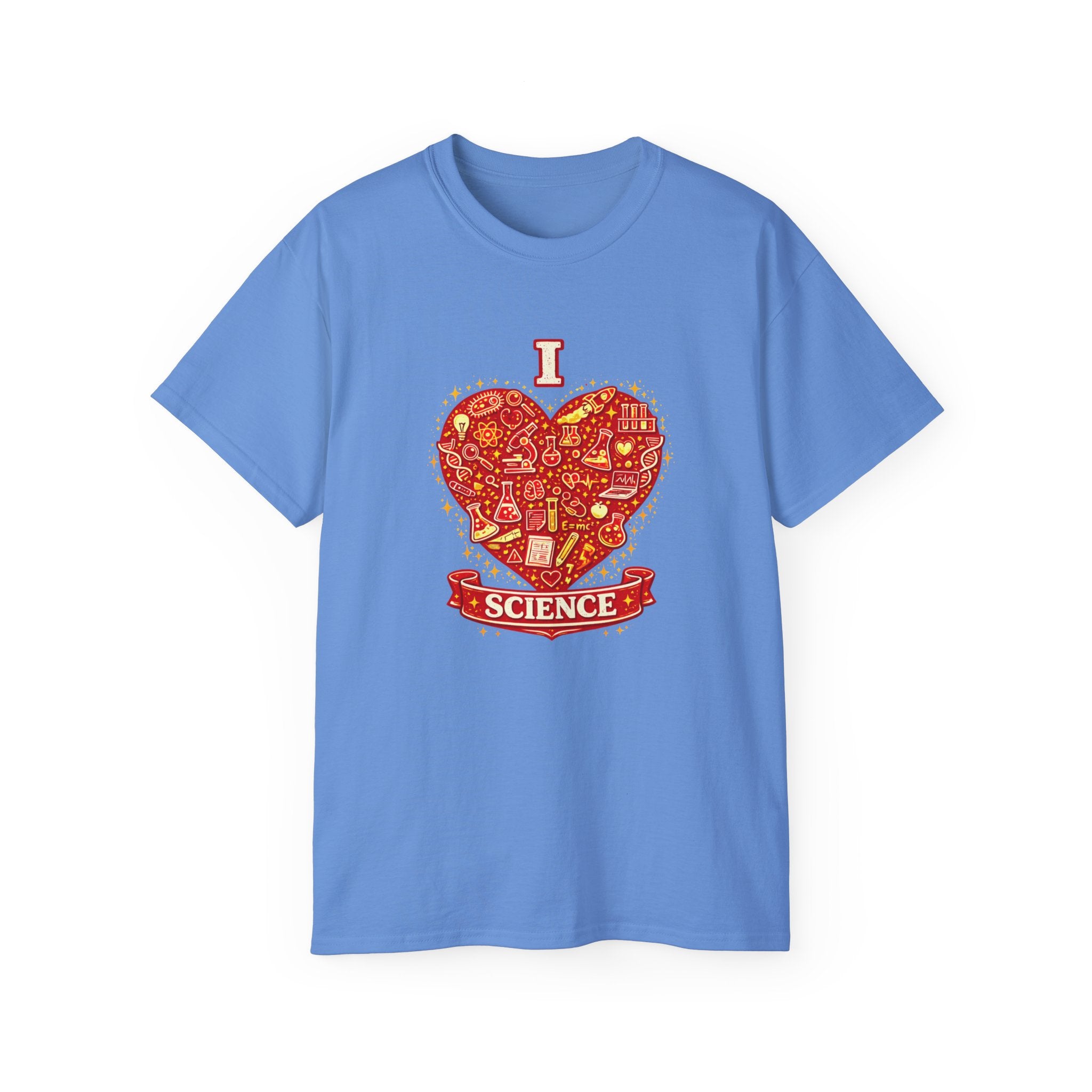 I Heart Science T-Shirt — Red Science Heart Graphic Tee