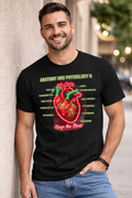 Anatomy & Physiology Heart Diagram T-Shirt — "Keep the Beat" Medical Student Tee