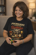 Psychologist Overthinker T‑Shirt — Funny Therapist Gift Tee