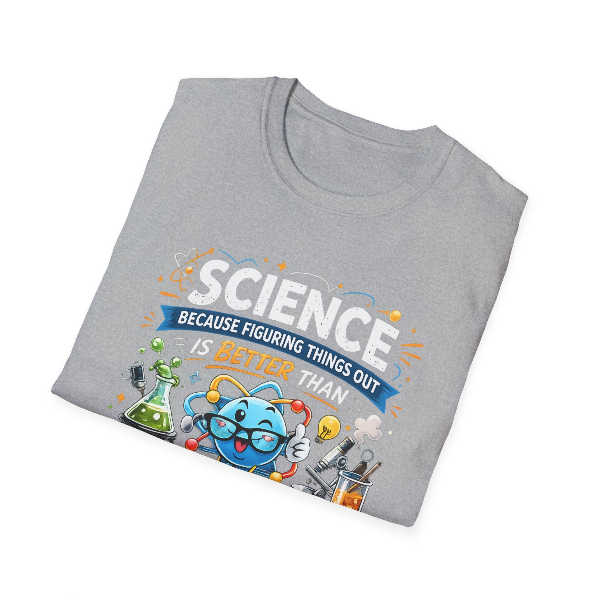 Science Lab Cartoon T-Shirt — Because Figuring Things Out Is Better