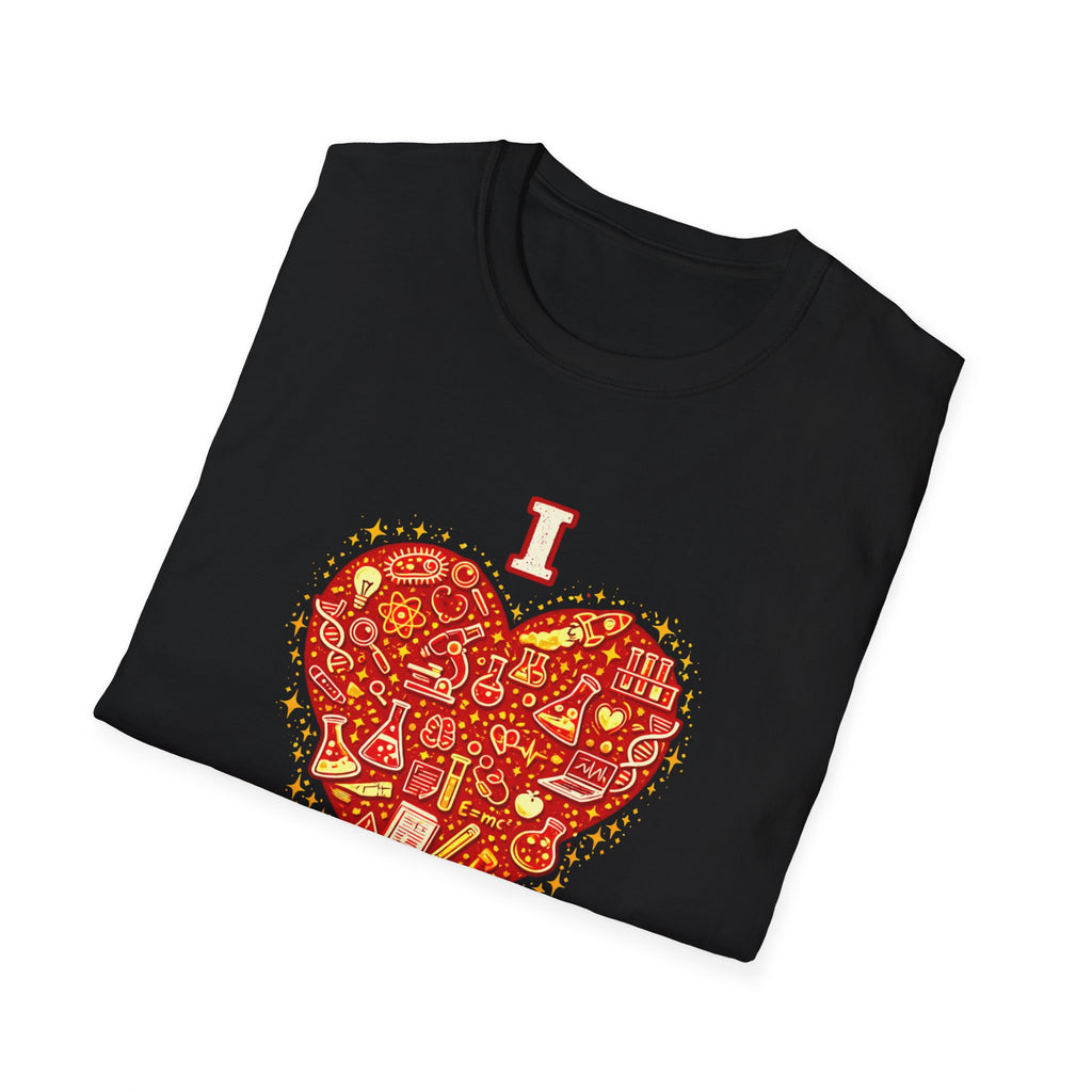 I Heart Science T-Shirt — Valentine’s Day STEM Gift Tee for Science Lovers