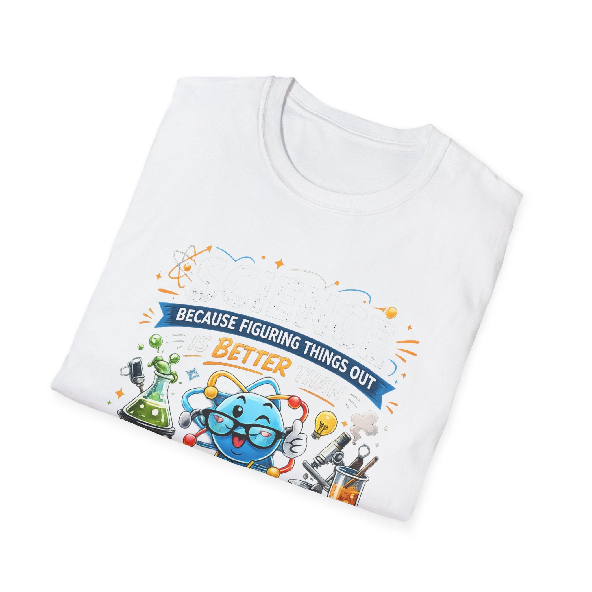 Science Lab Cartoon T-Shirt — Because Figuring Things Out Is Better