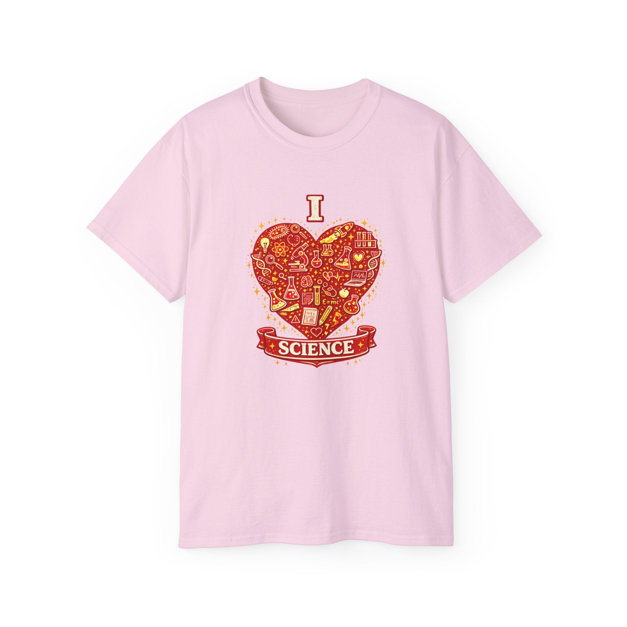 I Heart Science T-Shirt — Red Science Heart Graphic Tee