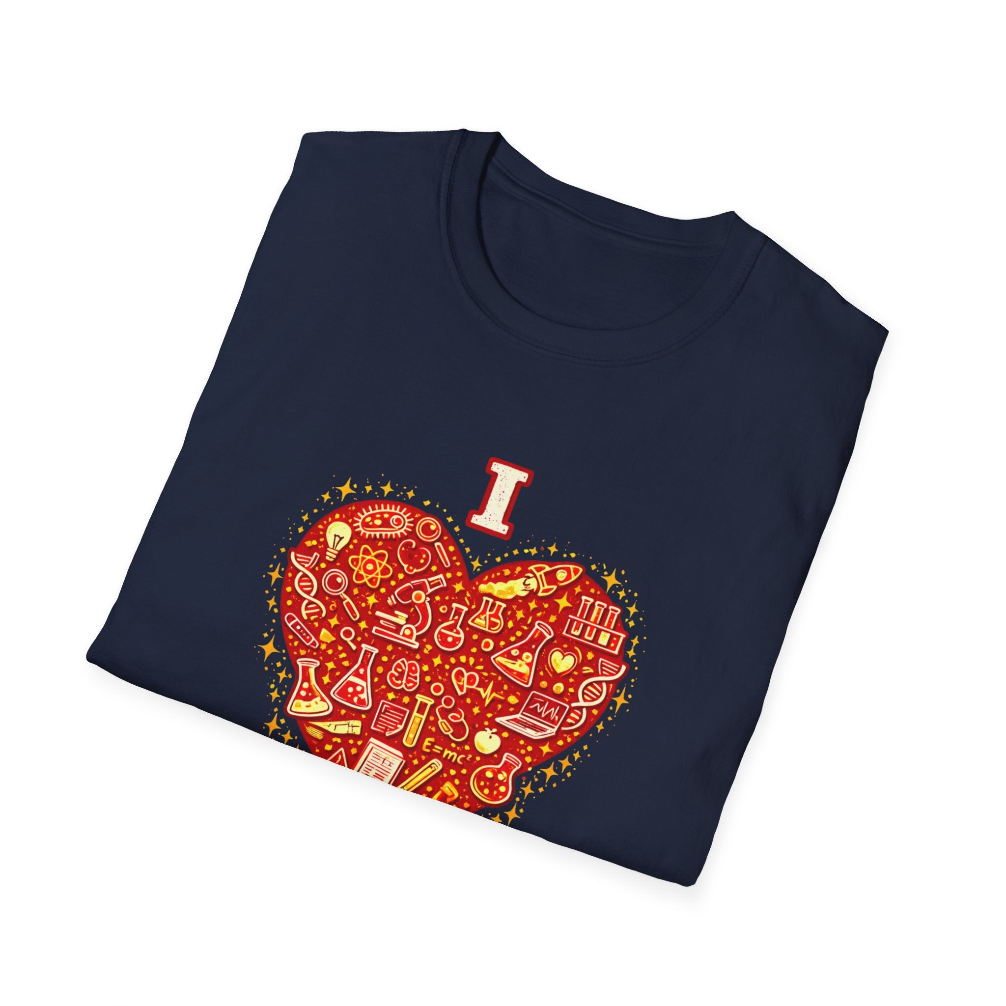 I Heart Science T-Shirt — Valentine’s Day STEM Gift Tee for Science Lovers