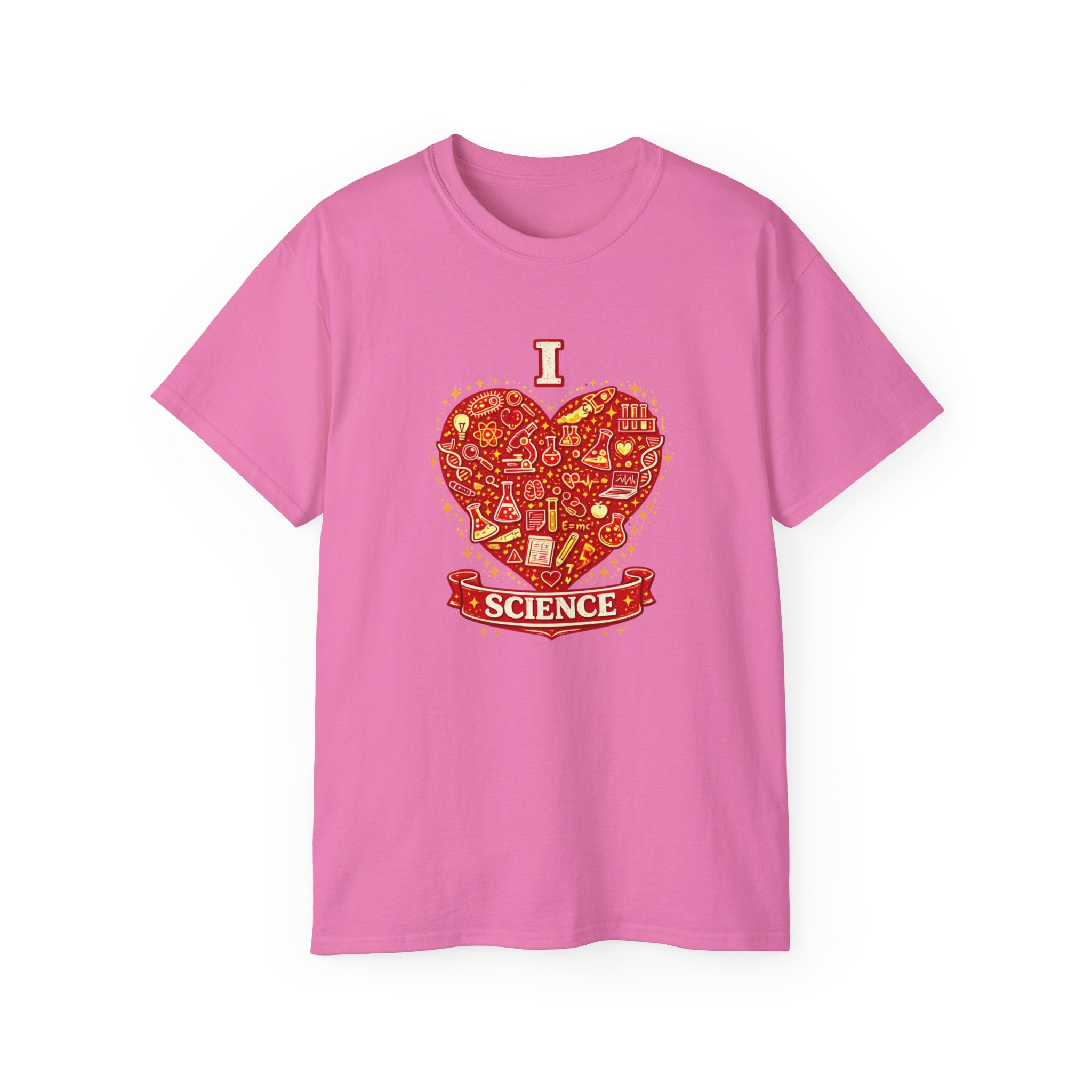 I Heart Science T-Shirt — Red Science Heart Graphic Tee