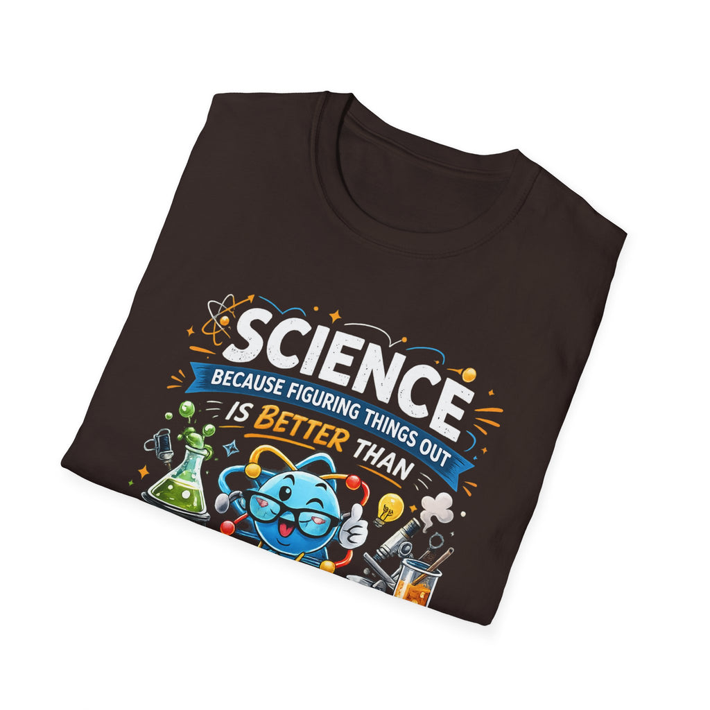 Science Lab Cartoon T-Shirt — Because Figuring Things Out Is Better