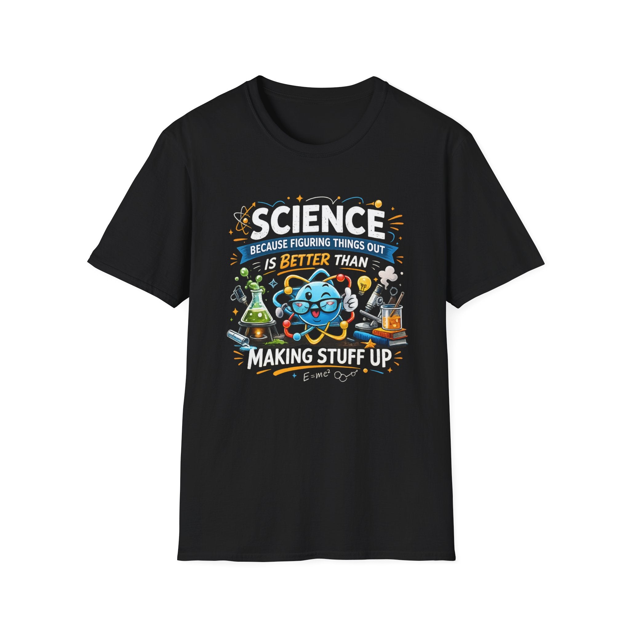 Science Lab Cartoon T-Shirt — Because Figuring Things Out Is Better