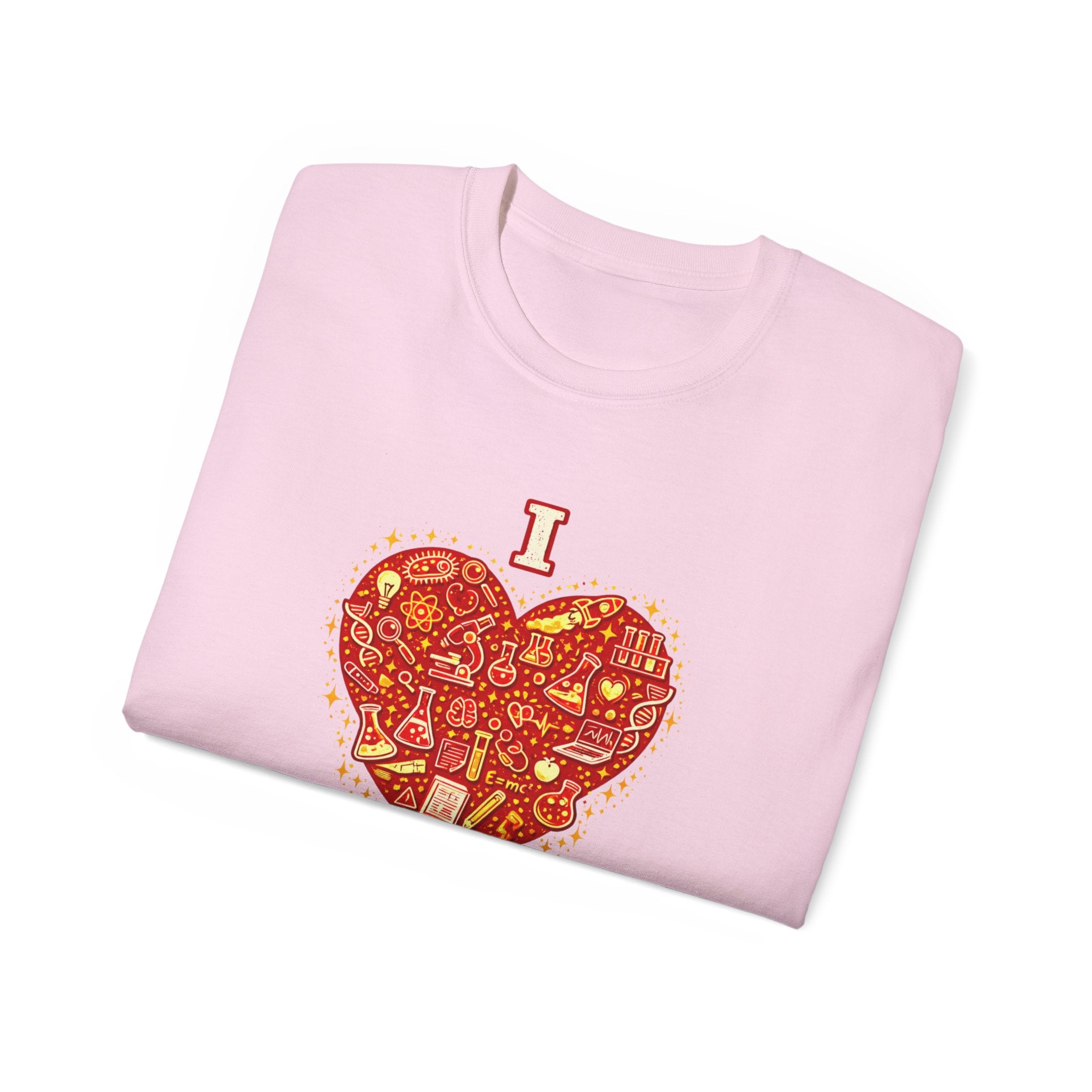 I Heart Science T-Shirt — Red Science Heart Graphic Tee