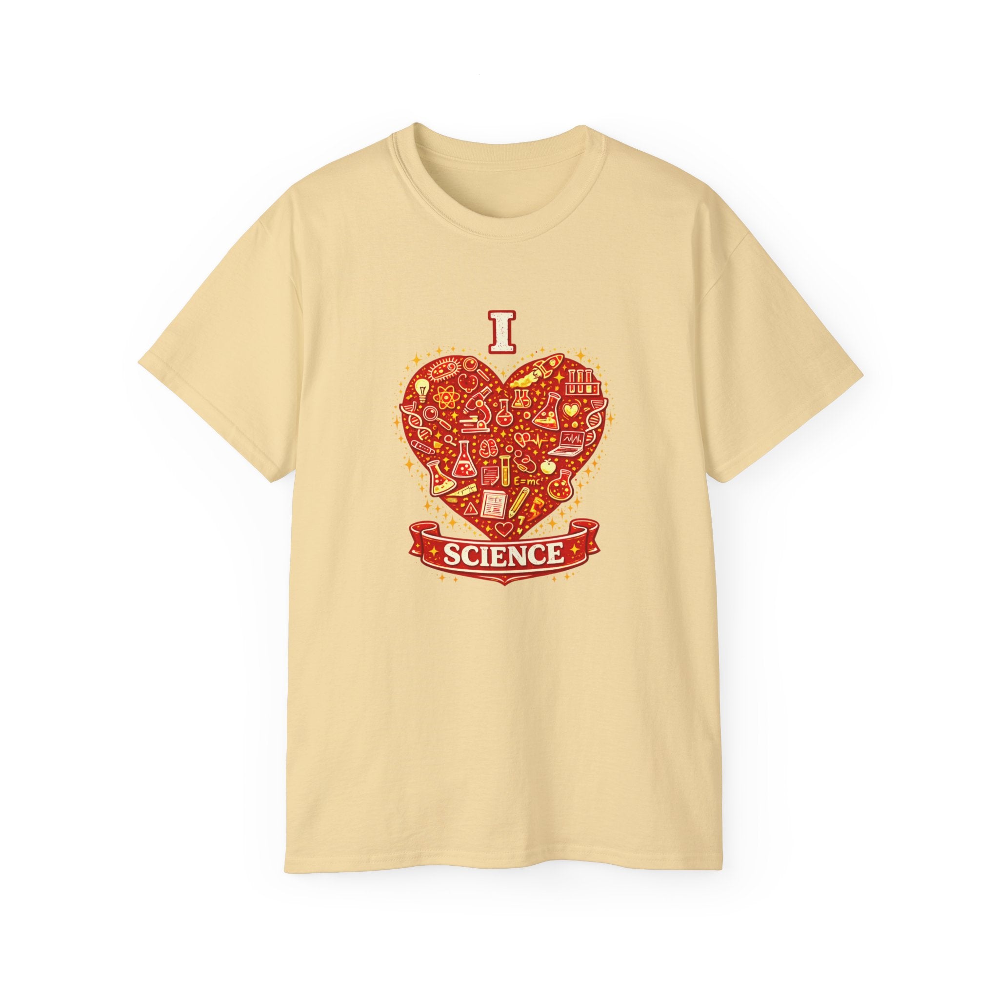 I Heart Science T-Shirt — Red Science Heart Graphic Tee