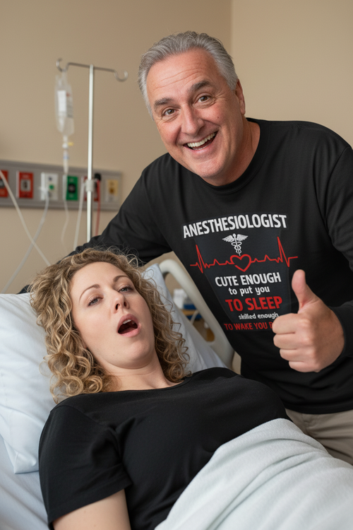 Humorous Anesthesiologist Shirt Mockup